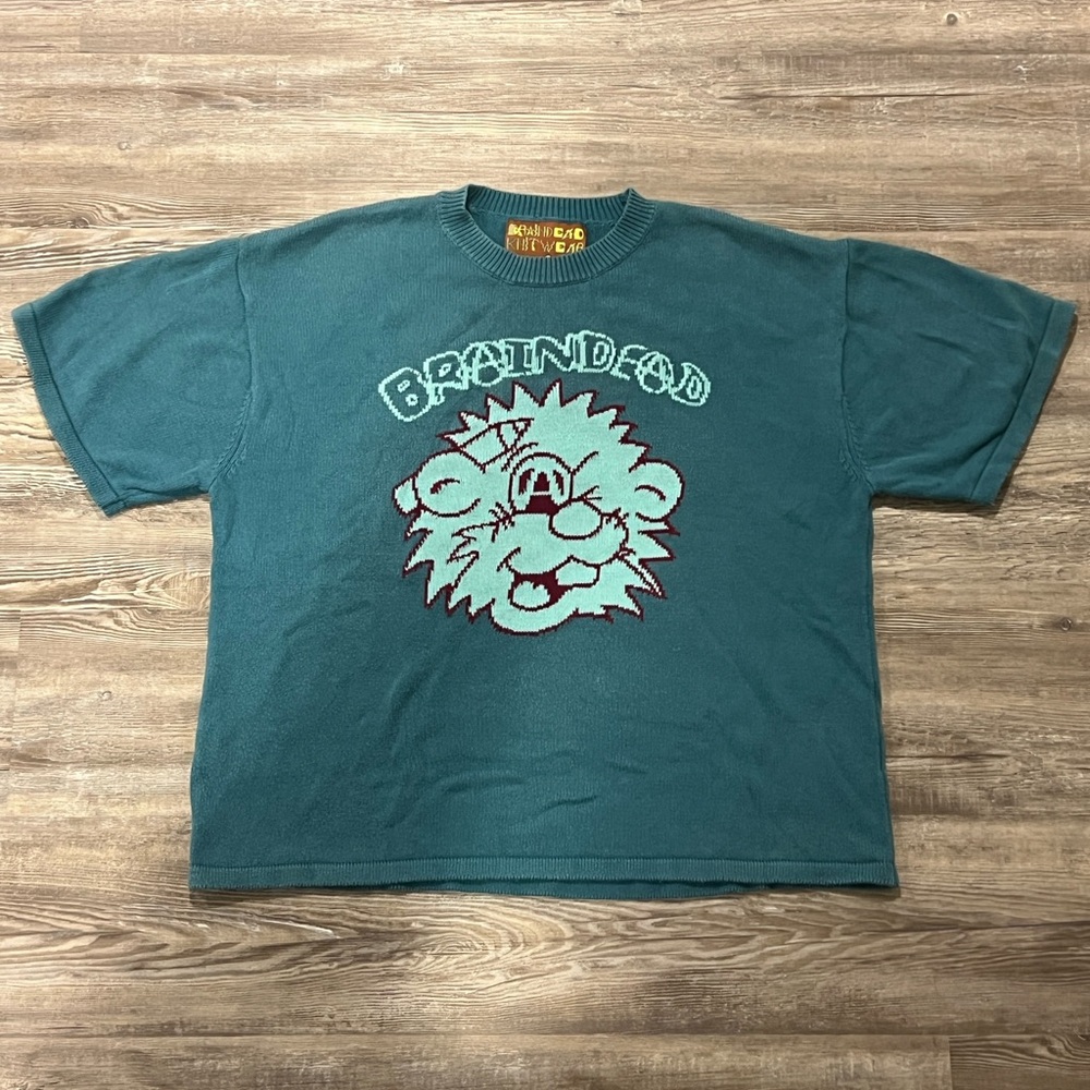 Brain Dead Knitwear Teal T-Shirt